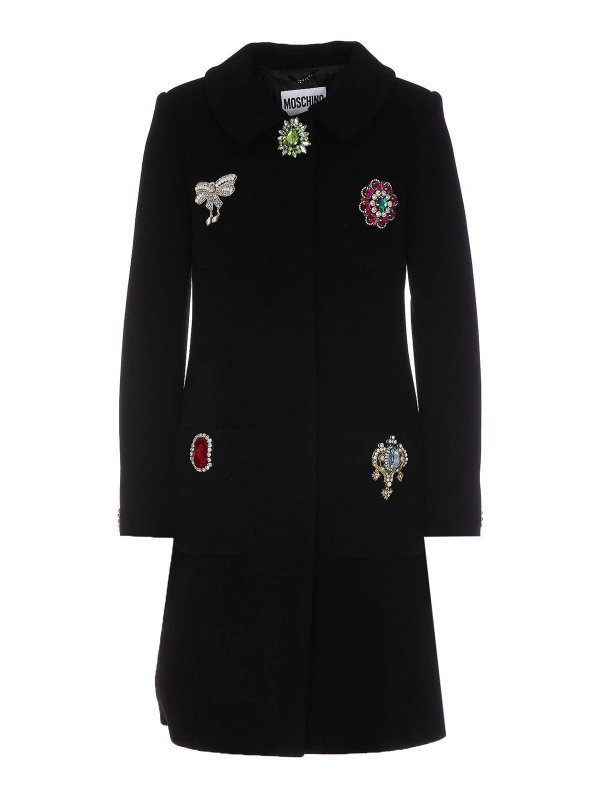 MOSCHINO: ショートコート - ショートコート - 黒