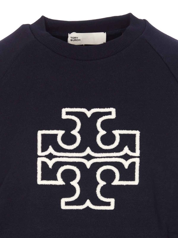 Logo sweatshirt shop online: TORY BURCH