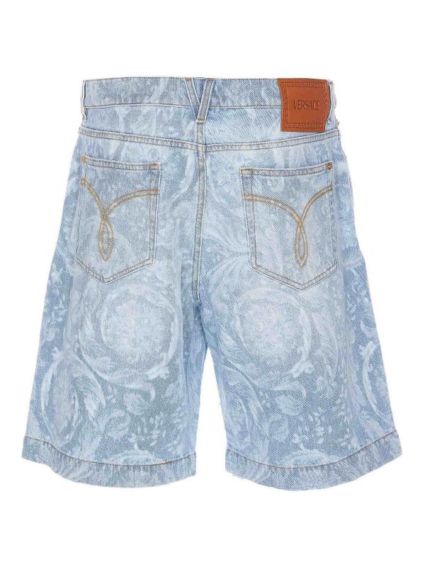 VERSACE: Trousers Shorts online - Versace allover Bermuda shorts