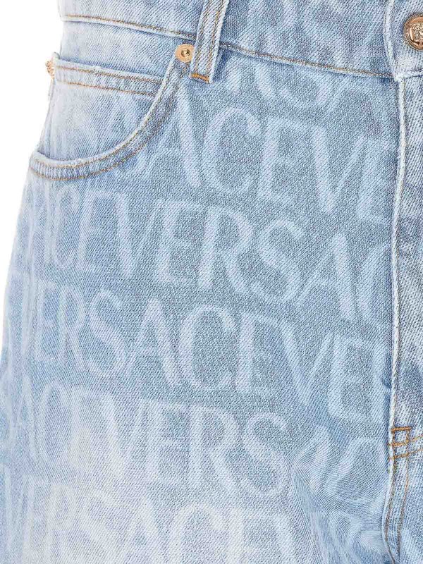 Versace allover Bermuda shorts shop online: VERSACE