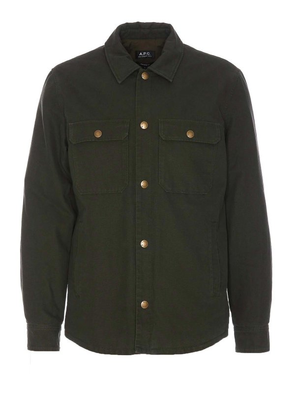 A.P.C.: Casualjacken - Casualjacke - Grün