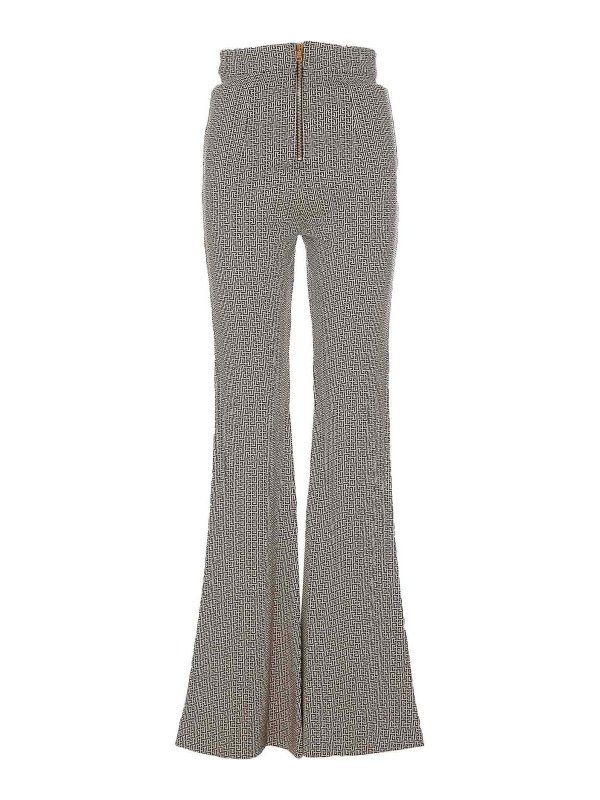 Balmain: Trousers Shorts online - Monogram logo pants