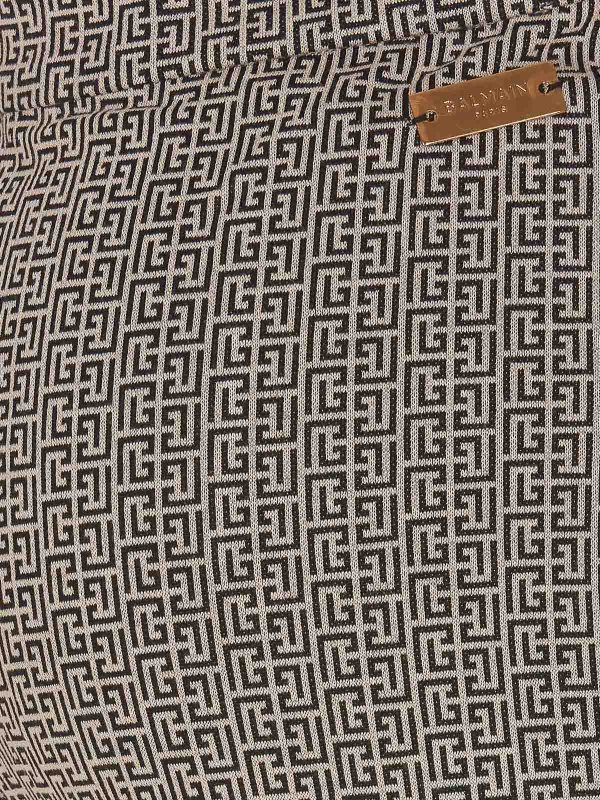 The Best Shops Balmain: Trousers Shorts - Monogram logo pants