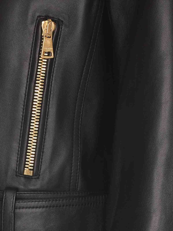 The Best Shops Balmain: casual jackets - Leather jacket