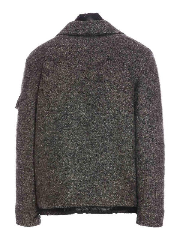 DOLCE & GABBANA: casual jackets online - Plaque logo down jacket