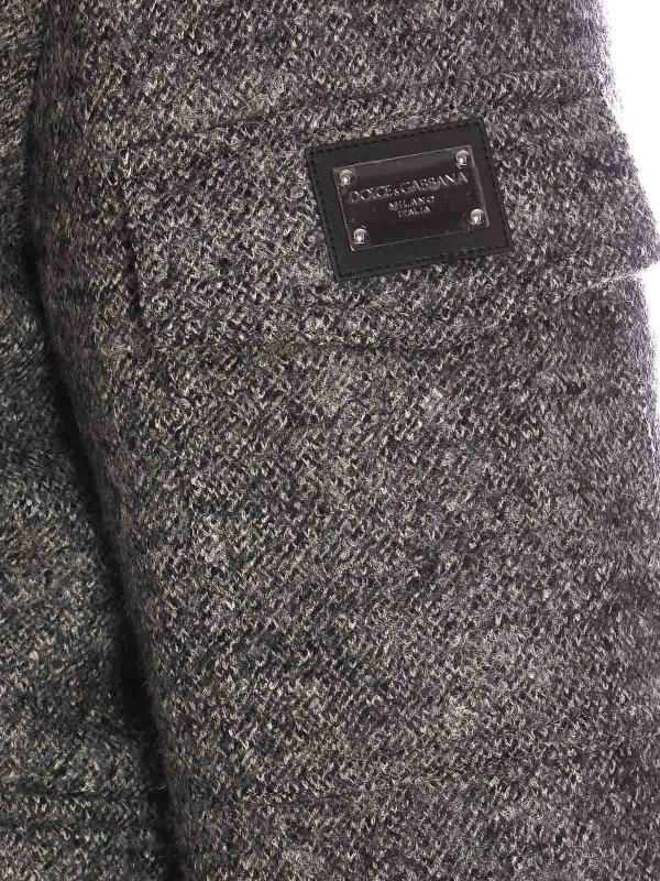 The Best Shops DOLCE & GABBANA: casual jackets - Plaque logo down jacket