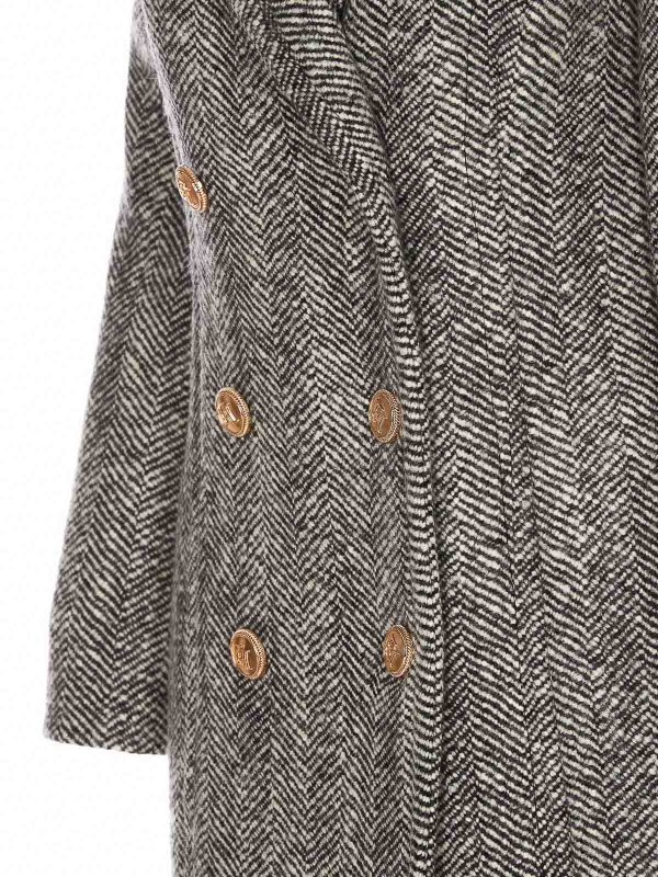 The Best Shops ELISABETTA FRANCHI: short coats - Boucle wool coat