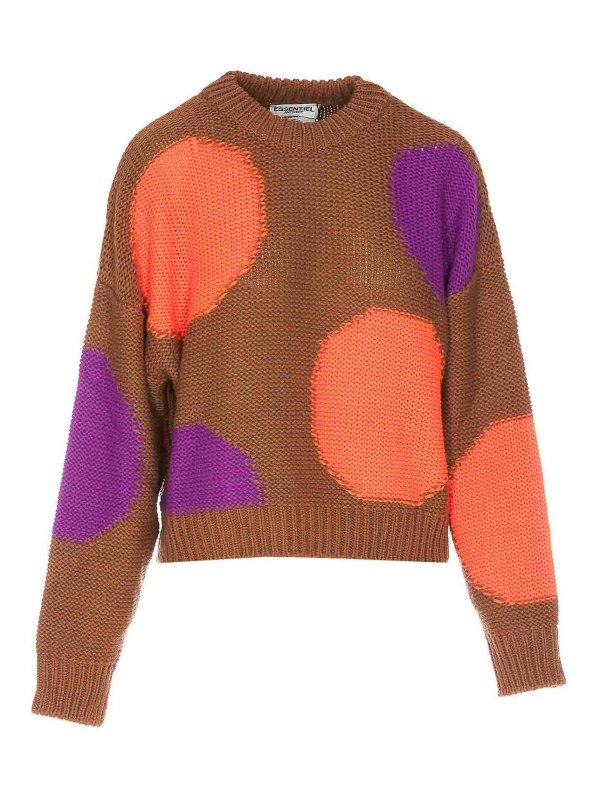 ESSENTIEL ANTWERP: クルーネック - クルーネック - ブラウン