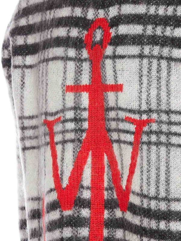 The Best Shops J.W. ANDERSON: crew necks - Tartan check sweater