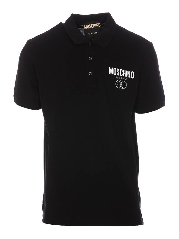 MOSCHINO: ポロシャツ - ポロシャツ - 黒