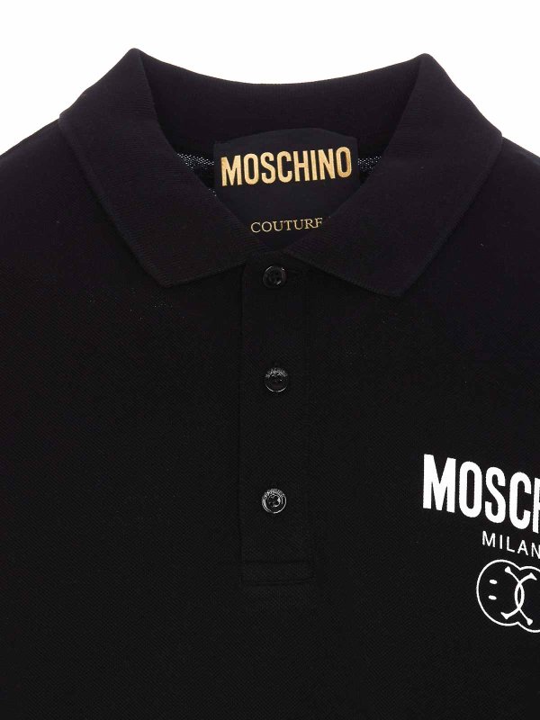 ポロシャツ - 黒 shop online: MOSCHINO