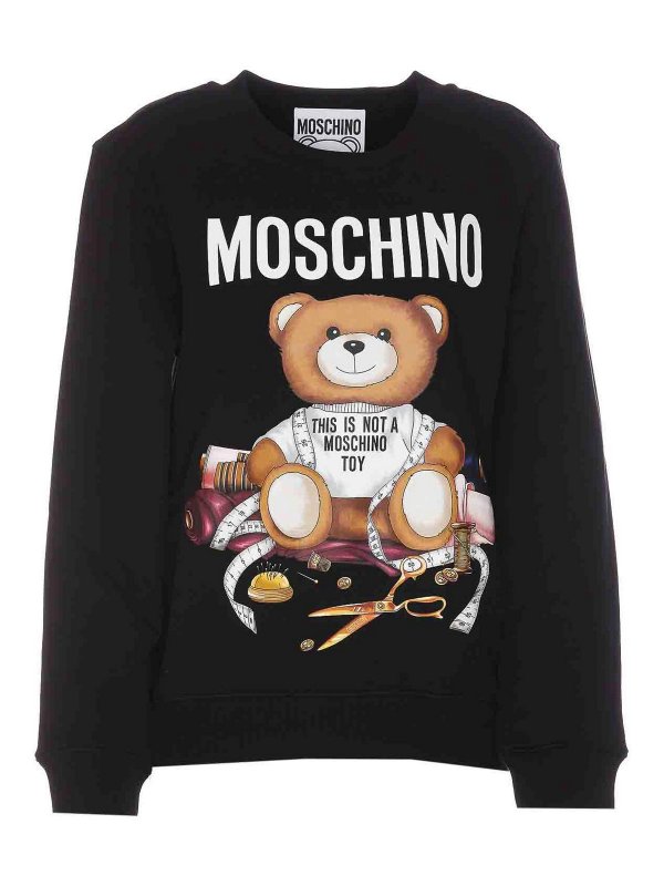 MOSCHINO: Sudaderas y suéteres - Sudadera - Negro