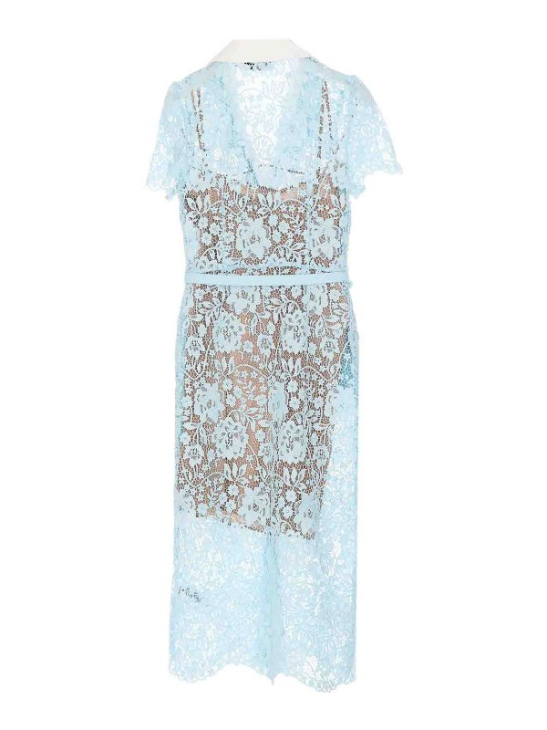 Self Portrait: ニーレングスドレス online - 膝丈ドレス - ブルー