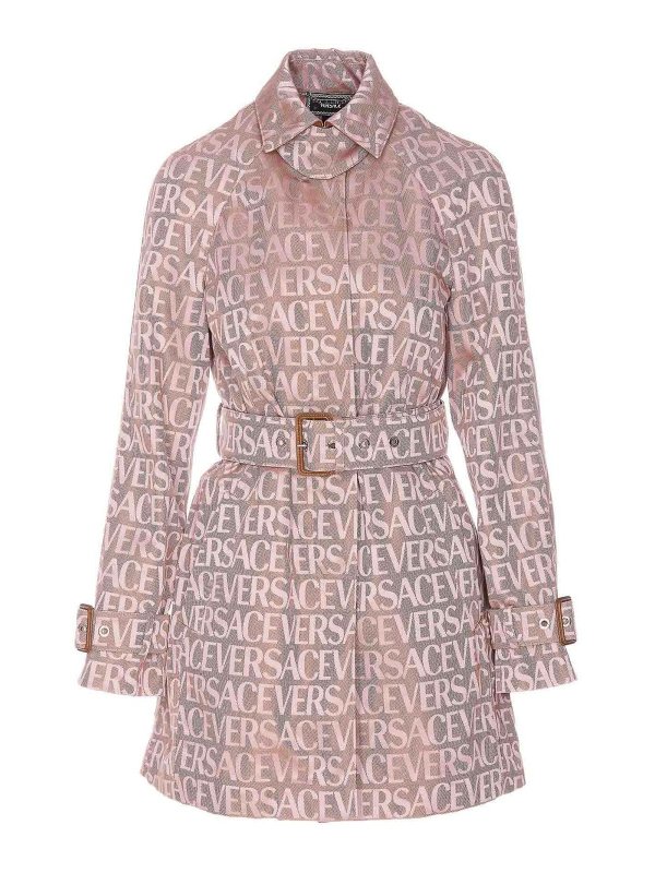 VERSACE: trench coats - Versace allover trench