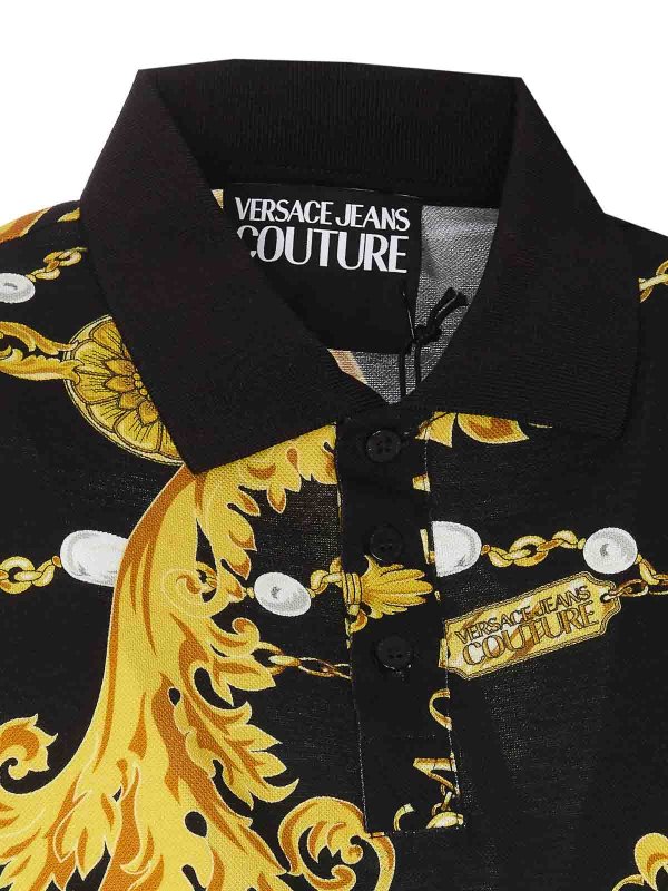 Versace Jeans Couture ポロシャツ - 黒|75GAG6S0JS237G89