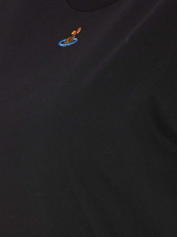 The Best Shops VIVIENNE WESTWOOD: t-shirts - Vivienne Westwood White T-Shirt Orb Logo