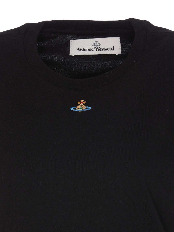 Vivienne Westwood White T-Shirt Orb Logo shop online: VIVIENNE WESTWOOD
