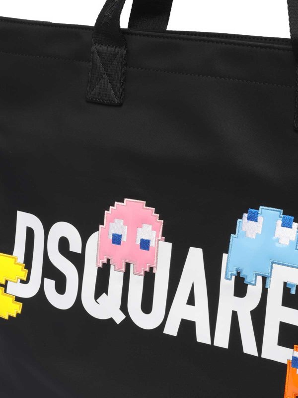 Pac-man tote bag shop online: DSQUARED2