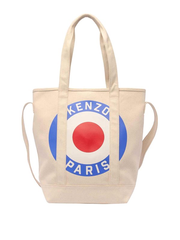 KENZO: クロスボディバッグ - クロスボディバッグ - ベージュ