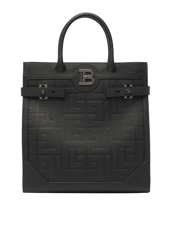 Balmain: borse a tracolla - Borsa shopper con monogramma B-buzz