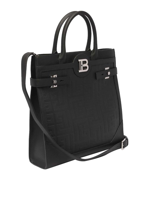 Balmain: borse a tracolla online - Borsa shopper con monogramma B-buzz