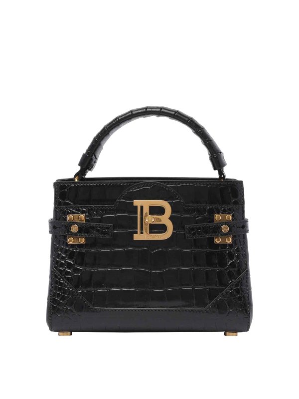 Balmain: cross body bags - B-buzz 22 top handle bag