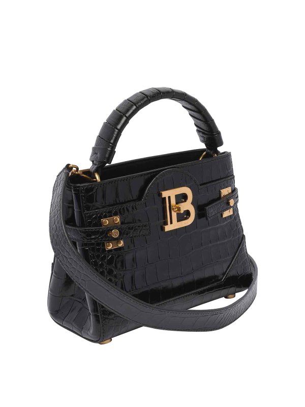 Balmain: cross body bags online - B-buzz 22 top handle bag