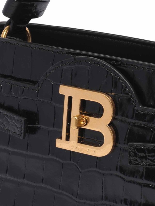 B-buzz 22 top handle bag shop online: Balmain