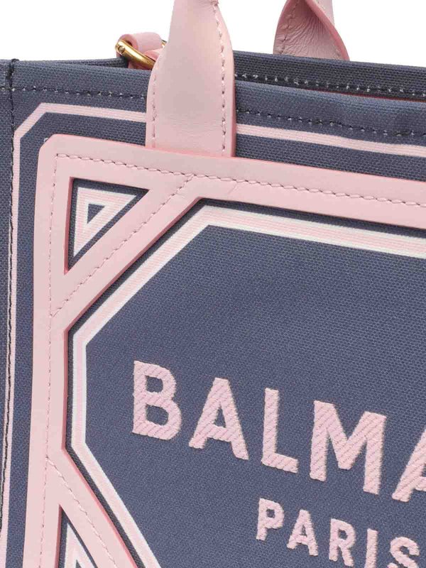 Small b-army shopper bag shop online: Balmain