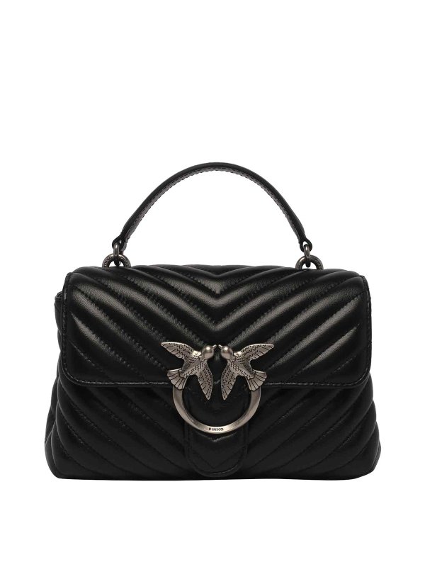 Pinko: cross body bags - Mini lady love bag puff chevron