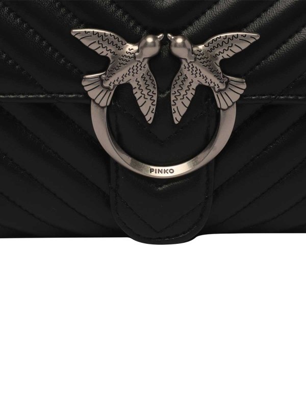 Mini lady love bag puff chevron shop online: Pinko