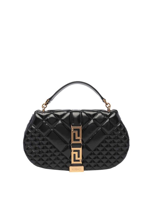 VERSACE: cross body bags - Greca goddess shoulder bag