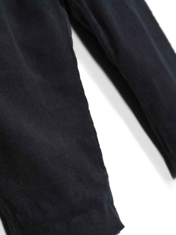 The Best Shops Bonpoint: Trousers Shorts - Navy blue corduroy baby boy bonpoint pants