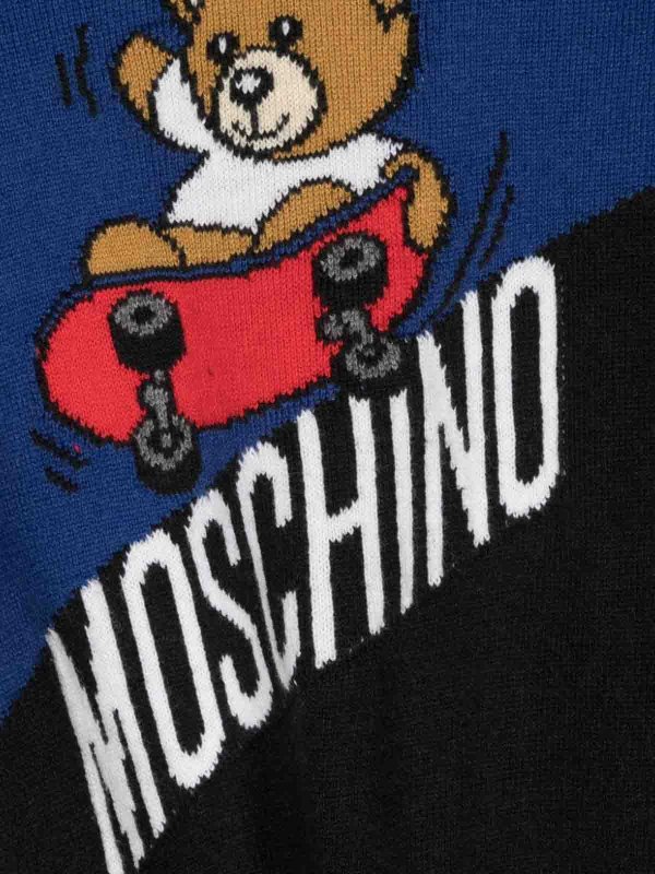 The Best Shops MOSCHINO: Strickpullover mit Rundhalsausschnitt - Rundhalspullover - Bunt