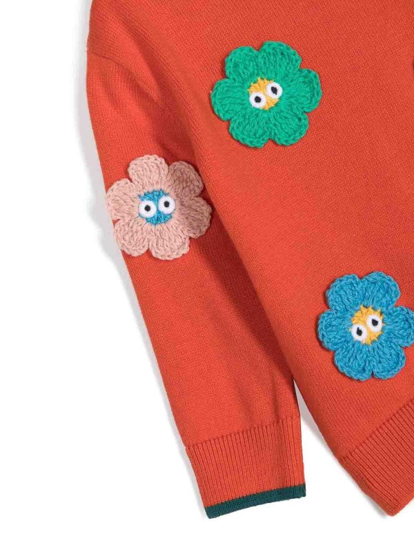 The Best Shops STELLA McCARTNEY: Strickpullover mit Rundhalsausschnitt - Rundhalspullover - Orange