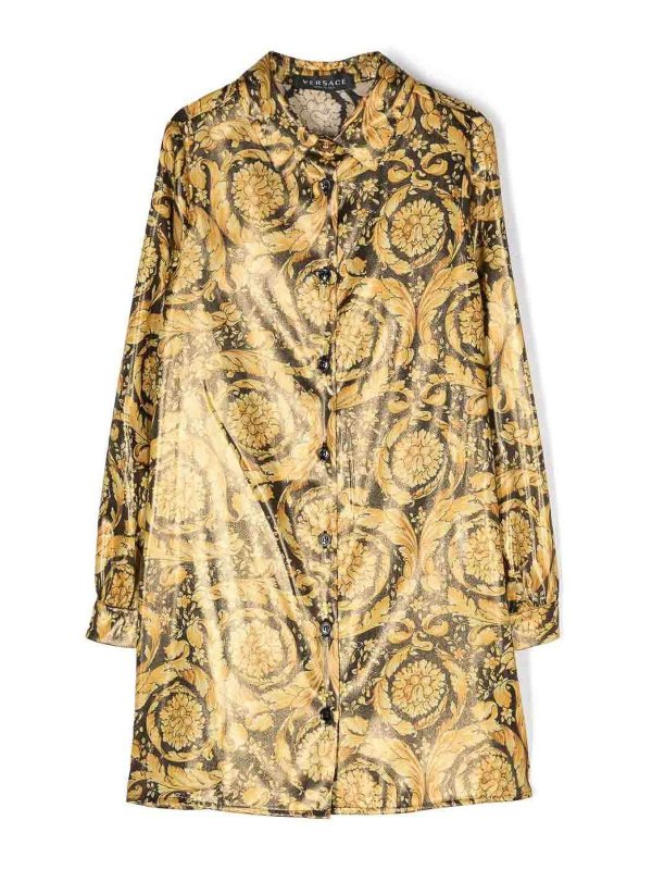 VERSACE YOUNG: ニーレングスドレス - 膝丈ドレス - 赤