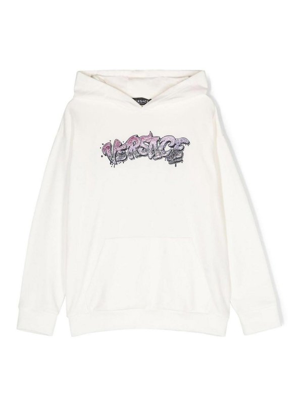 VERSACE: スウェット＆セーター - スウェットシャツ/セーター - 白