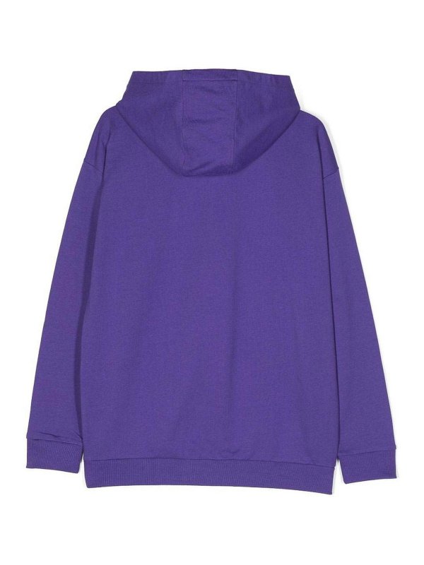VERSACE: Felpe e maglie online - Felpa Versace da ragazzo in cotone viola