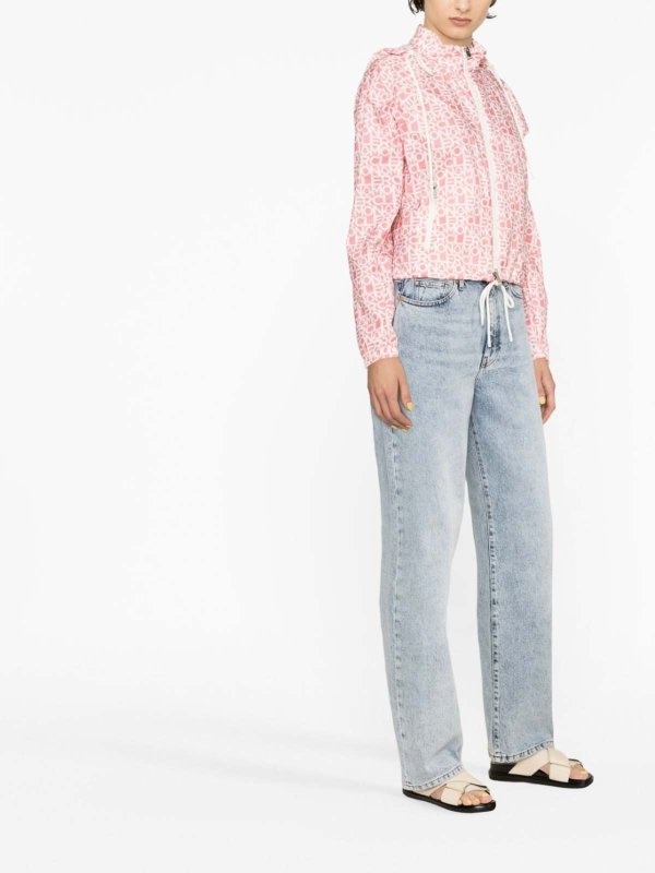Alose logo-print jacket shop online: MONCLER