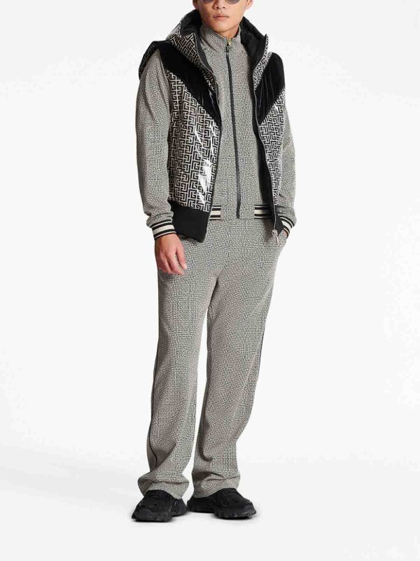 The Best Shops Balmain: casual jackets - Monogram-print jacket
