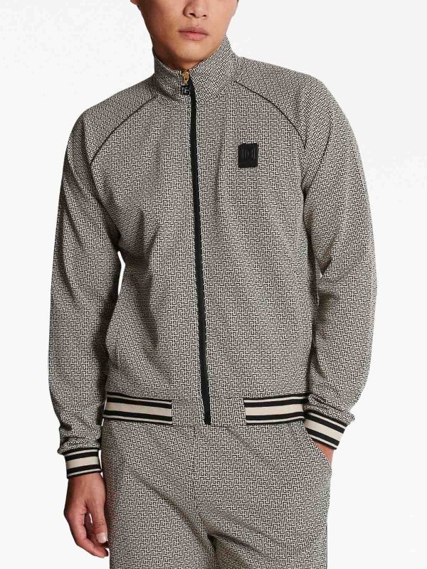 The Best Shops Balmain: Monogram-print jacket
