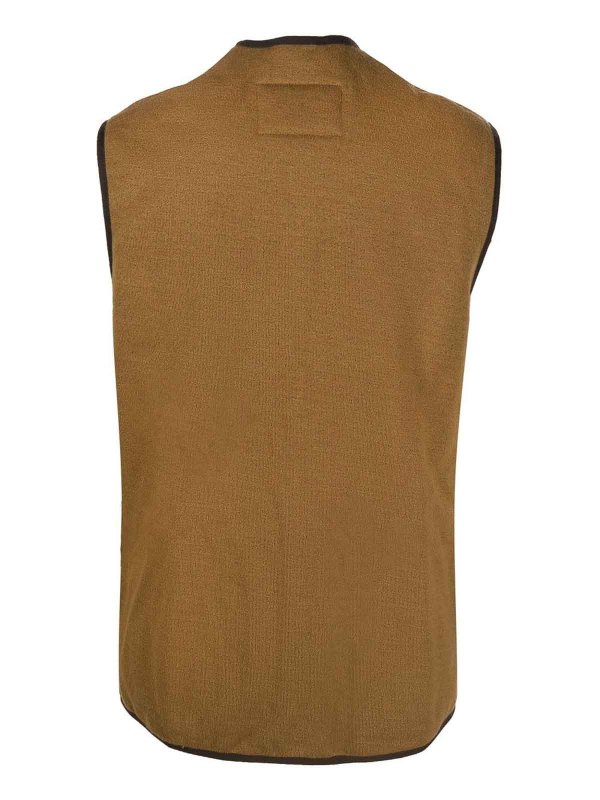 BARBOUR: vests online - Trimmed Zip Waistcoat