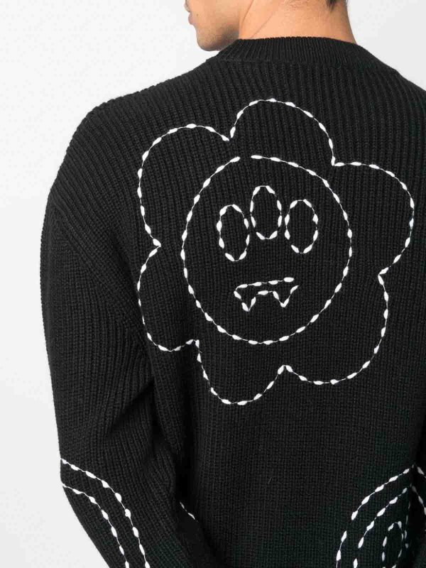 BARROW: Strickpullover mit Rundhalsausschnitt online - Rundhalspullover - Schwarz