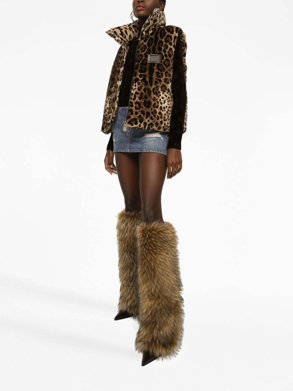 DOLCE & GABBANA: Chalecos  online - Chaleco - Marrón