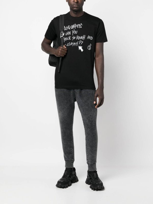The Best Shops DSQUARED2: Suéteres con cuello pico - Suéter Cuello Redondo - Negro