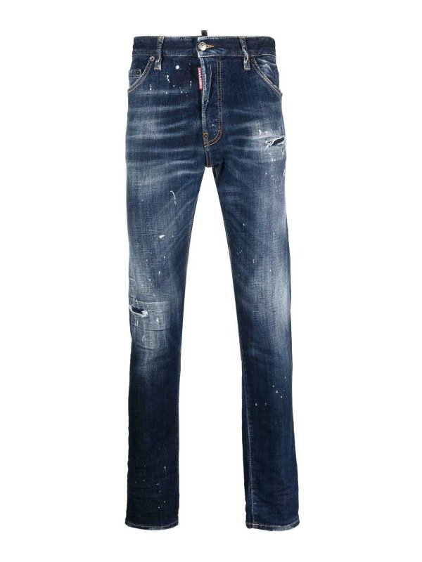 DSQUARED2: Jeans évasés - Jean Bootcut - Bleu