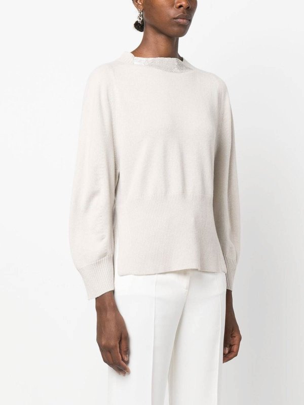 Fabiana Filippi Side-Slits Cashmere Jumper MAD223F381H7408154