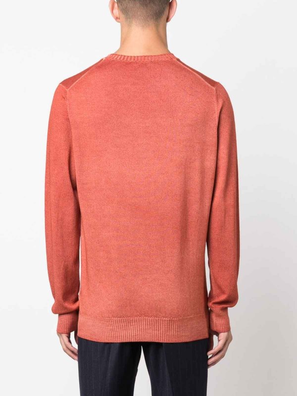 クルーネック - ダークレッド shop online: FAY