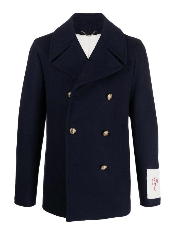 GOLDEN GOOSE: casual jackets - Logo-patch jacket