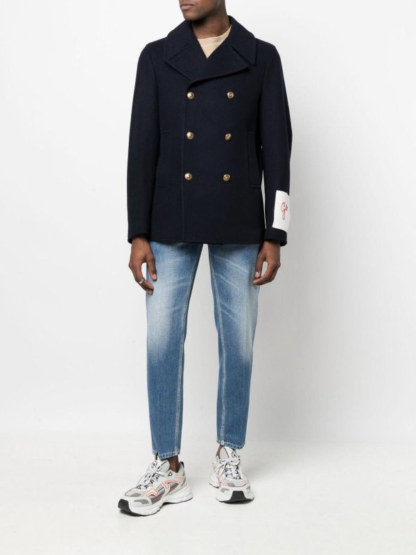 Logo-patch jacket shop online: GOLDEN GOOSE